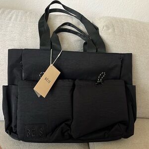 BEIS Sport Carryall Tote in Black